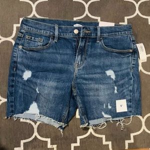 Old Navy ripped cutoff denim shorts sz 4 - NWT.